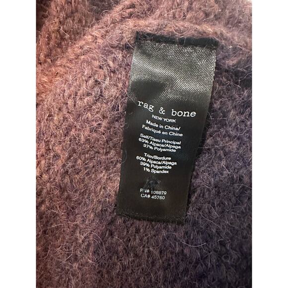 Rag & Bone Holly Wool Blend Cardigan Ombre Sweater Size Medium - Picture 11 of 12